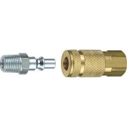 Tru-Flate 1/4 In. Coupler and Plug 13-301