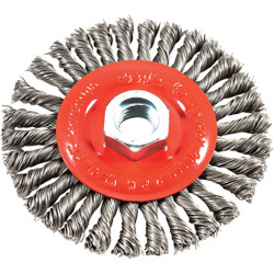 Forney 4 In. Stringer Bead 0.012 In. Angle Grinder Wire Wheel 72760