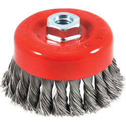 Forney 4 In. Knotted .020 In. Angle Grinder Wire Brush 72753