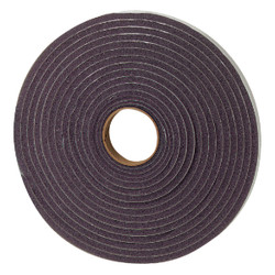 M-D 3/8" W x 3/16" T x 17' L Gray Foam Open Cell Weatherstrip Tape 02055