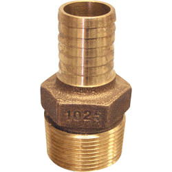 Merrill 1 In. Insert x 3/4 In. MIP Red Brass Hose Barb Adapter RBMANL1075