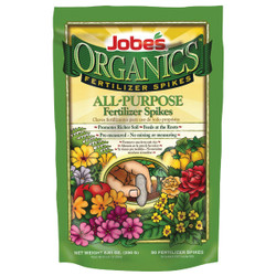 Jobe's Organic 4-4-4 All-Purpose Fertilizer Spikes (50-Pack) 06528