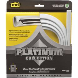 M-D 84" White Door Jambs Weatherstrip Replacement 91890