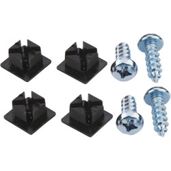 Custom Accessories Black Metal License Plate Fastener 93323