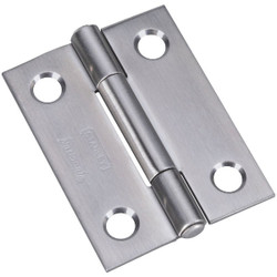 National 2 In. Stainless Steel Narrow Tight-Pin Hinge (2-Pack) N348987