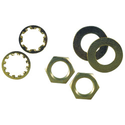Westinghouse Brass-Plated Steel Nut & Washer Assortment (6-Piece) 70628
