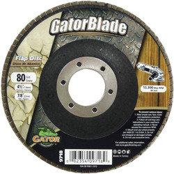 Gator Blade 4-1/2 In. 80-Grit Type 29 Angle Grinder Flap Disc 9718