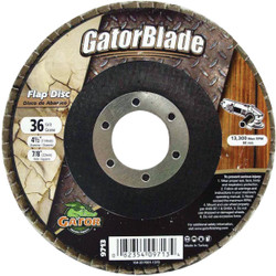 Gator Blade 4-1/2 In. x 7/8 In. 36-Grit Type 29 Angle Grinder Flap Disc 9713