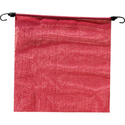 Erickson 18 In. x 18 In. Fluorescent Red Polyester Mesh Caution Flag 05307
