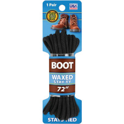 Shoe Gear Waxed 72 In. Round Boot Laces