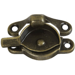 National Antique Brass 7/8 In. Crescent Sash Lock N148809