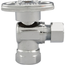 ProLine 3/8 In. FIP x 3/8 In. C Quarter Turn Angle Valve 190-222HC