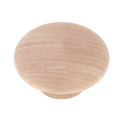 Laurey Au Natural Wood Round 1-3/4 In. Cabinet Knob 32601