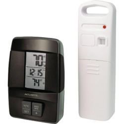 Acurite 1.6" W x 4.8" H Sensor Wireless Indoor & Outdoor Thermometer 00606A4