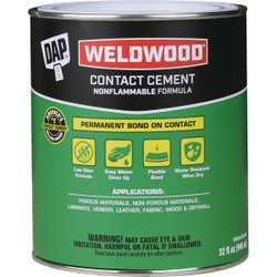 DAP Weldwood Qt. Nonflammable Contact Cement 25332