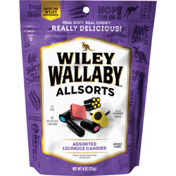 Wiley Wallaby Assorted Licorice Flavors 8 Oz. Candy 117742