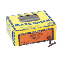 Maze 2d x 1 In. 9 ga Hardened Steel Fluted Masonry Nails (176 Ct., 1 Lb.)