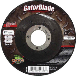 Gator Blade Type 27 4-1/2 In. x 1/8 In. x 7/8 In. Metal Cut-Off Wheel 9613