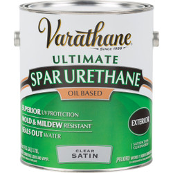 Varathane Satin Clear Exterior Low VOC Spar Urethane, 1 Gal. 242182