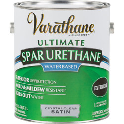 Varathane Satin Clear Water Based Exterior Spar Urethane, 1 Gal. 250231
