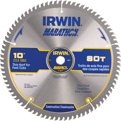 Irwin Marathon 10 In. 80-Tooth Trim/Finish Circular Saw Blade 14076