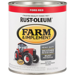 Rust-Oleum 1 Quart Ford Red Gloss Farm & Implement Enamel 280155