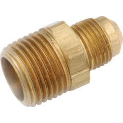 Anderson Metals 1/4 In. x 3/8 In. Brass Male Flare Connector Pack of 10