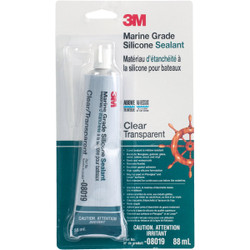 3M 3 Oz. Clear Marine Grade Mildew-Resistant Silicone 08019