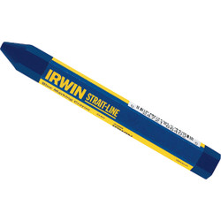 Irwin Strait-Line Blue Lumber Crayon 66402 Pack of 12