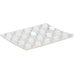 Magic Sliders 3/8 In. Round Clear Furniture Bumpers,(20-Count) 78115