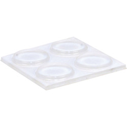 Magic Sliders 1/2 In. Round Clear Furniture Bumpers,(18-Count) 78114