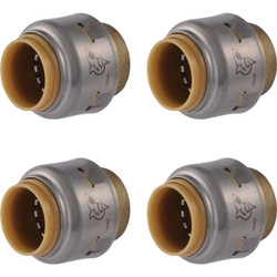 SharkBite 1/2 In. Push-to-Connect Brass End Push Cap (4-Pack) UR514A4