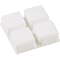 Do it 1/2 In. Square White Furniture Bumpers, (9-Count) 230979