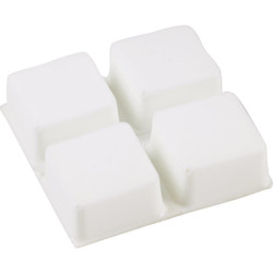 Do it 3/4 In. Square White Furniture Bumpers, (12-Count) 231029