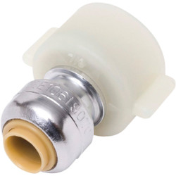 SharkBite 1/4 In. x 1/2 In. Push-to-Connect Brass Faucet Adapter U3525LFA