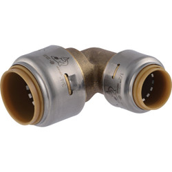 SharkBite 3/4 In. x 1/2 In. Push-to-Connect Reducing Brass Elbow (1/4 Bend)