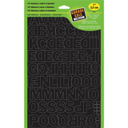 Hy-Ko 1 In. Black Vinyl Letters, Numbers & Symbols (181 Count) 30033