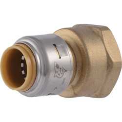SharkBite 1/2 In. x 3/4 In. FNPT Reducing Brass Push-to-Connect Female Adapter