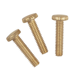 Westinghouse 1/2 In. Brass-Plated Knurled Head Fixture Screws (3-Pack) 70632