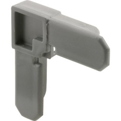 Prime-Line 3/4 In. x 3/8 In. Gray Plastic Screen Frame Corner (4-Count) PL7721