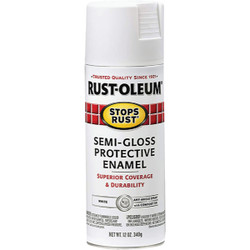 Rust-Oleum Stops Rust Semi-Gloss White 12 Oz. Anti-Rust Spray Paint 7797830