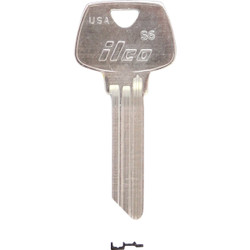 ILCO Sargent Nickel Plated House Key, S6 (10-Pack) AL5380845B