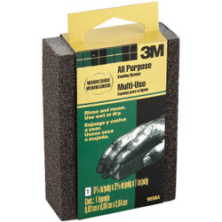 3M 2-5/8 In. x 3-3/4 In. x 1 In. Dual Grit Sanding Sponge,  Medium/Coarse