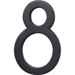 Hy-Ko Architectural Series 6 In. Satin Black House Number Eight FM-6/8