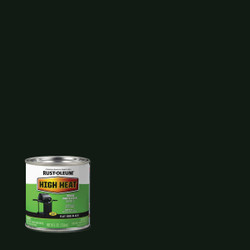Rust-Oleum Flat High Heat Enamel, BBQ Black, 1/2 Pt. 7778730