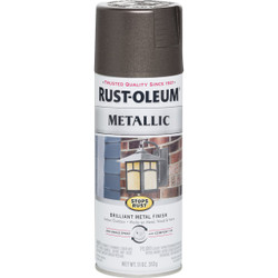 Rust-Oleum Stops Rust 11 Oz. Metallic Satin Spray Paint, Dark Bronze 7272830