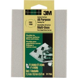 3M 4-1/2 In. x 5-1/2 In. x 3/16 In. General Purpose Sanding Pad, Fine 917DC-NA