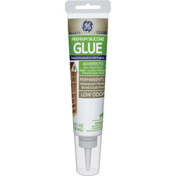 GE Specialty Projects Premium Silicone Glue, Clear, 2.8  Oz. Tube 2823396