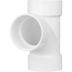 Charlotte Pipe 3 In. Schedule 40 Sanitary PVC Tee PVC 00400  1200HA
