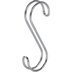 iDesign Classico Chrome Closet Rod S-Hook 06500